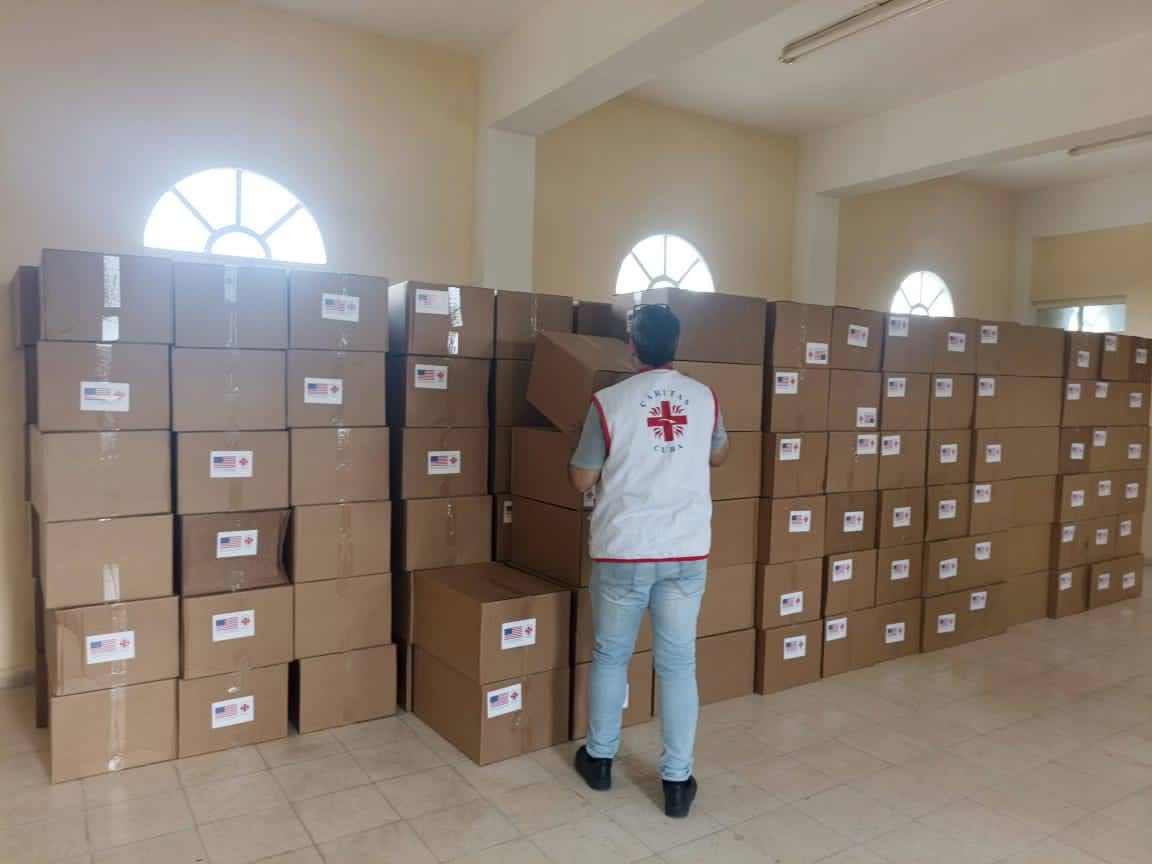 Cáritas Cuba acompaña a EE.UU. en la entrega de la ayuda humanitaria al pueblo de Cuba