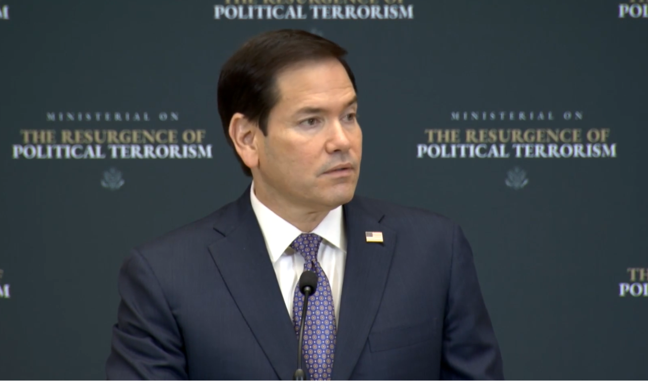 Marco Rubio en la Ministerial sobre El Resurgimiento del Terrorismo Político, julio de 2026. Foto: X/Departamento de Estado