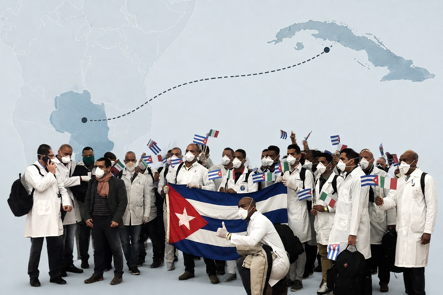 Botsuana paga 3.500 euros mensuales —equivalentes a 4.094,65 dólares al cambio oficial utilizado en el informe— por cada médico especialista cubano, mientras que el profesional recibe únicamente 1.000 dólares.