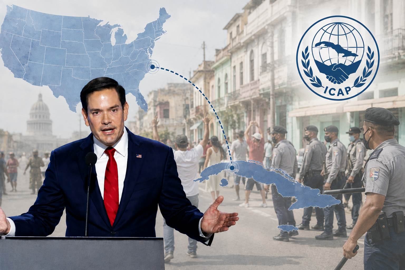 Rubio acusa al régimen cubano de “infiltrarse, corromper y radicalizar” a estadounidenses.