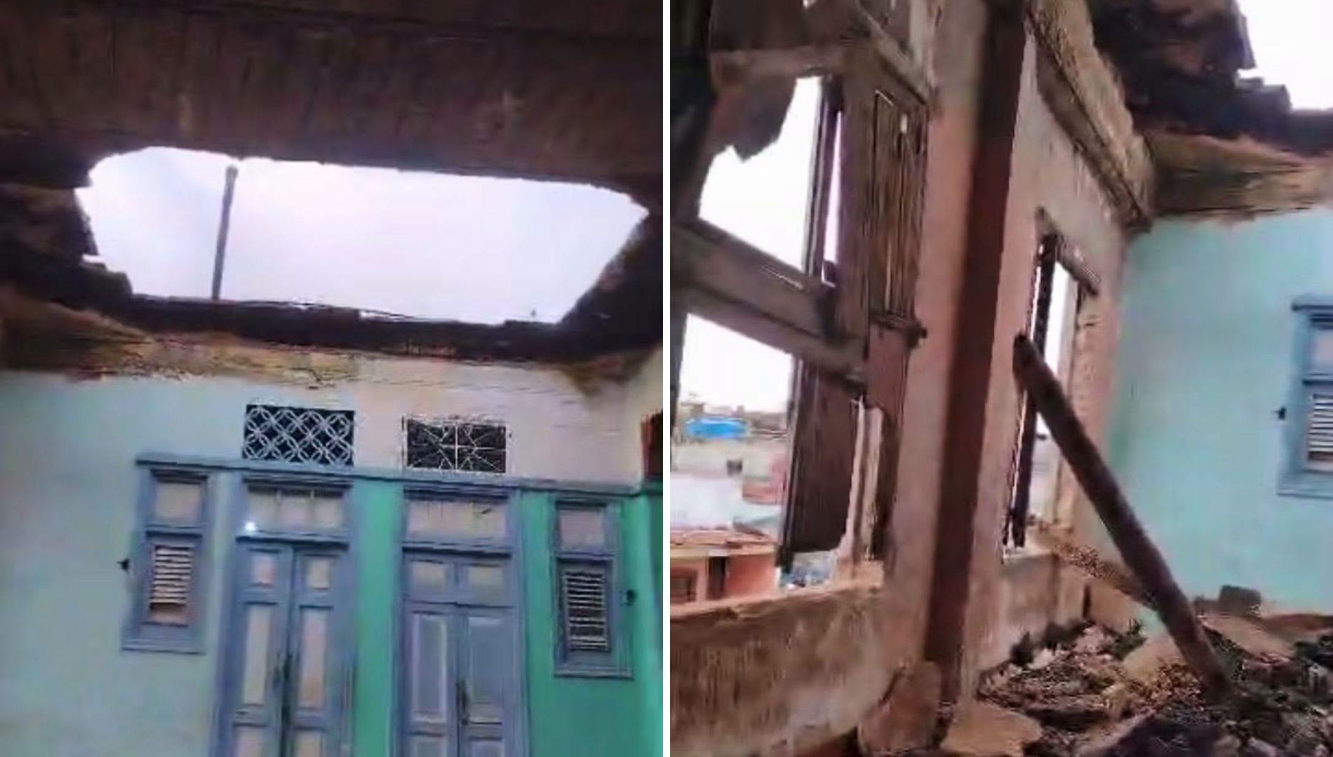 Parte del techo del cuarto piso de un edificio en Águila 368, Centro Habana, se desplomó este miércoles.