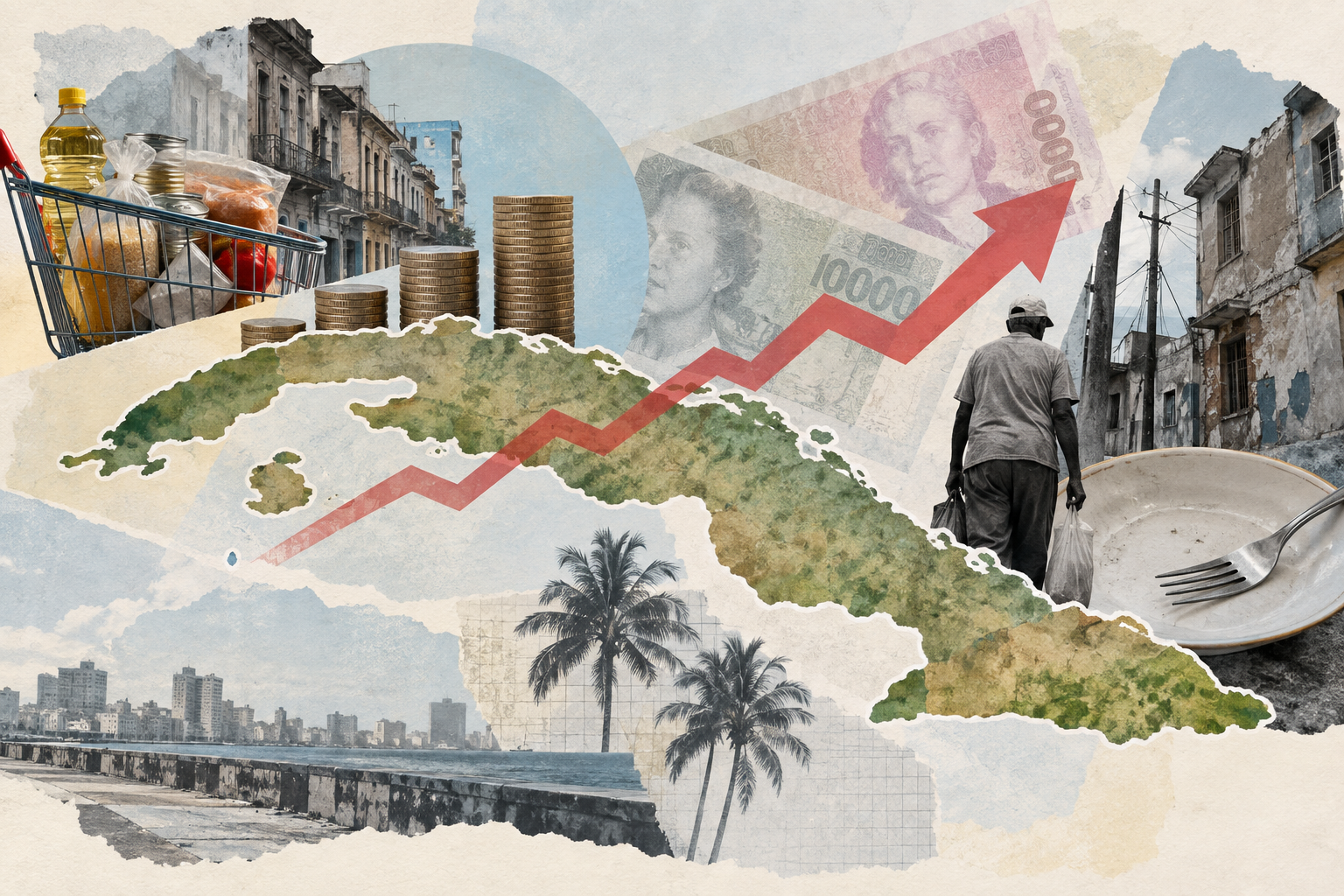 La inflación en Cuba repunta a 25,19 % mientras el régimen pone en circulación billetes de 20 mil pesos
