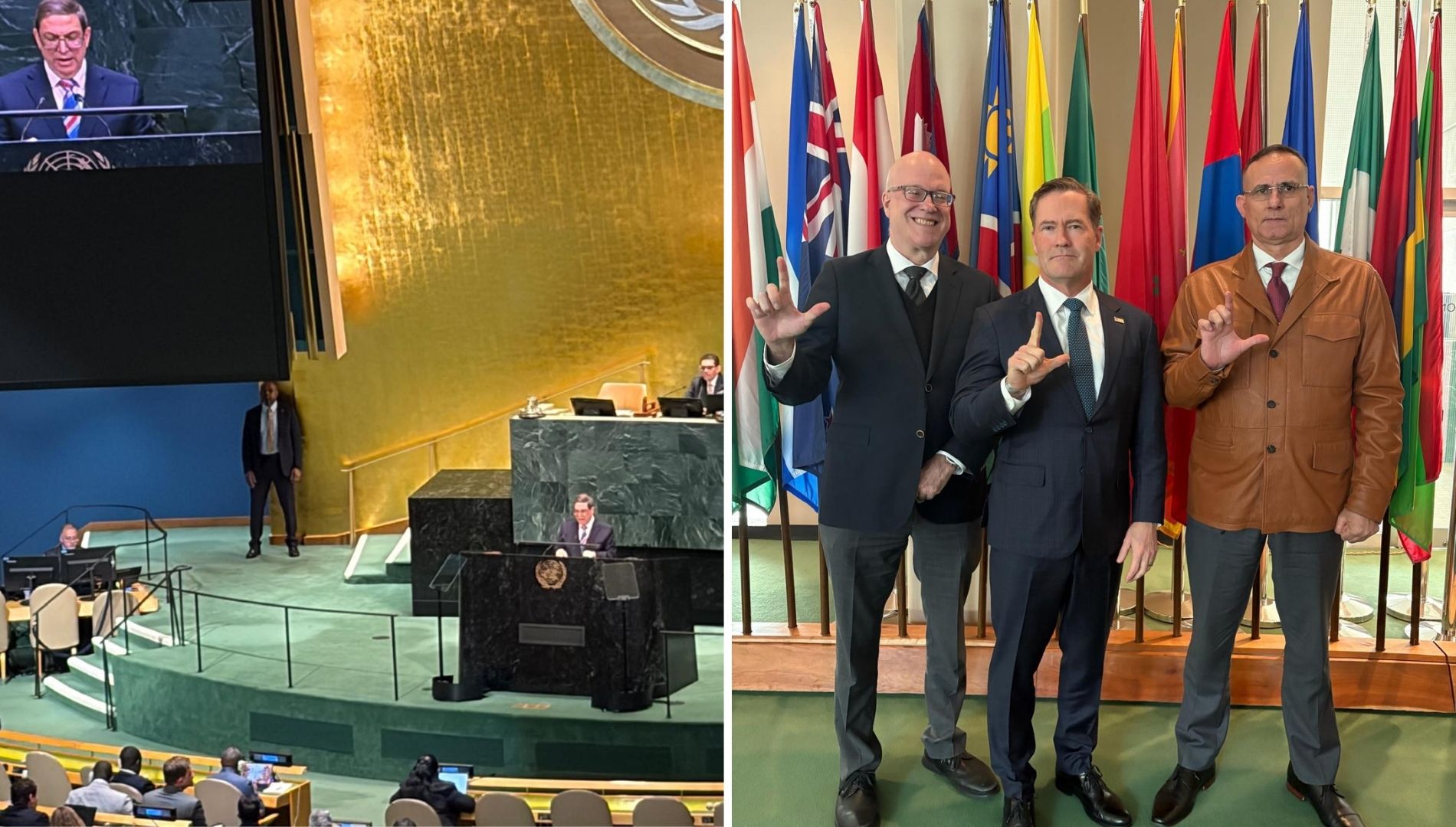 Canciller del régimen ataca en su discurso en la ONU a líder del exilio.