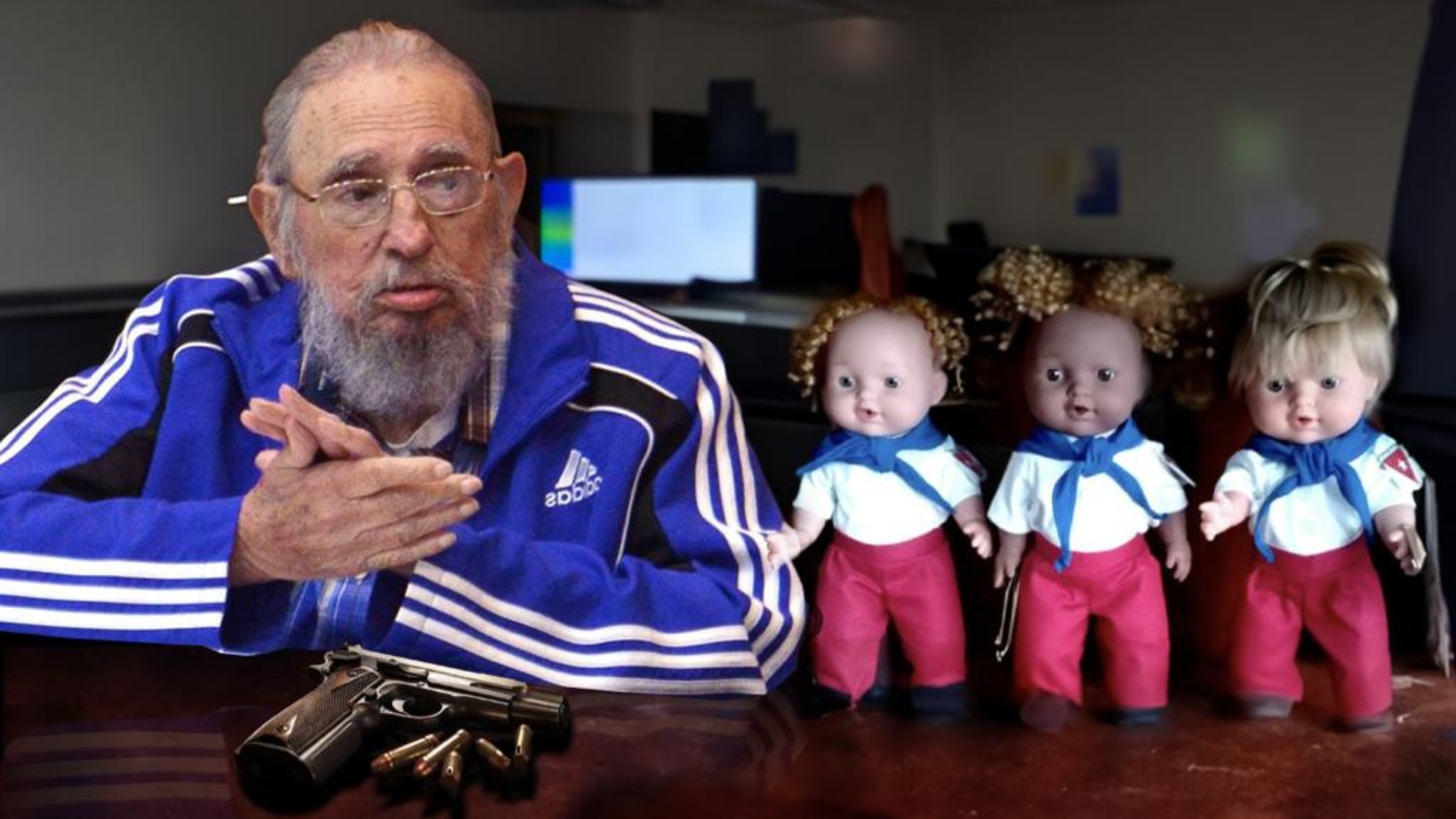 A ver, niña, grita que viva Fidel