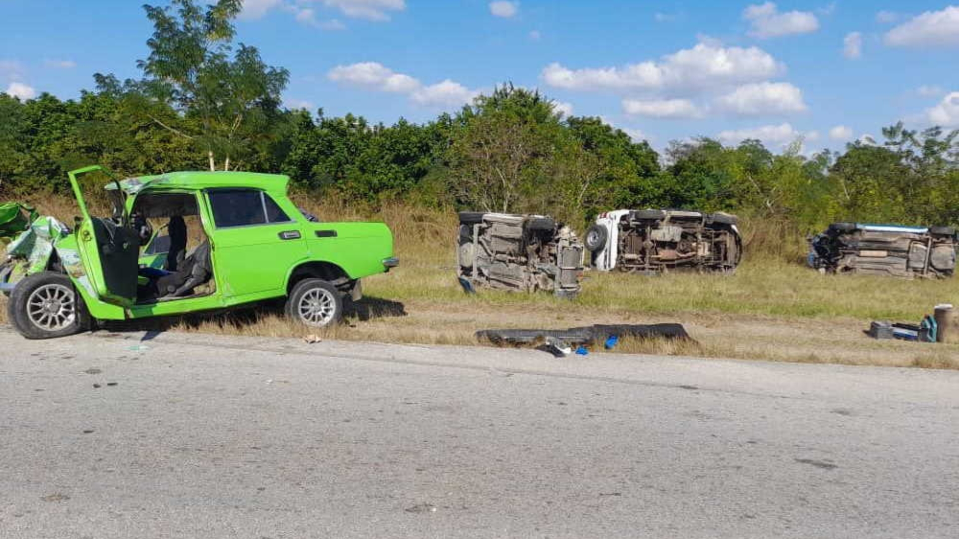 Accidente de tránsito en Sancti Spíritus deja tres fallecidos y diez lesionados