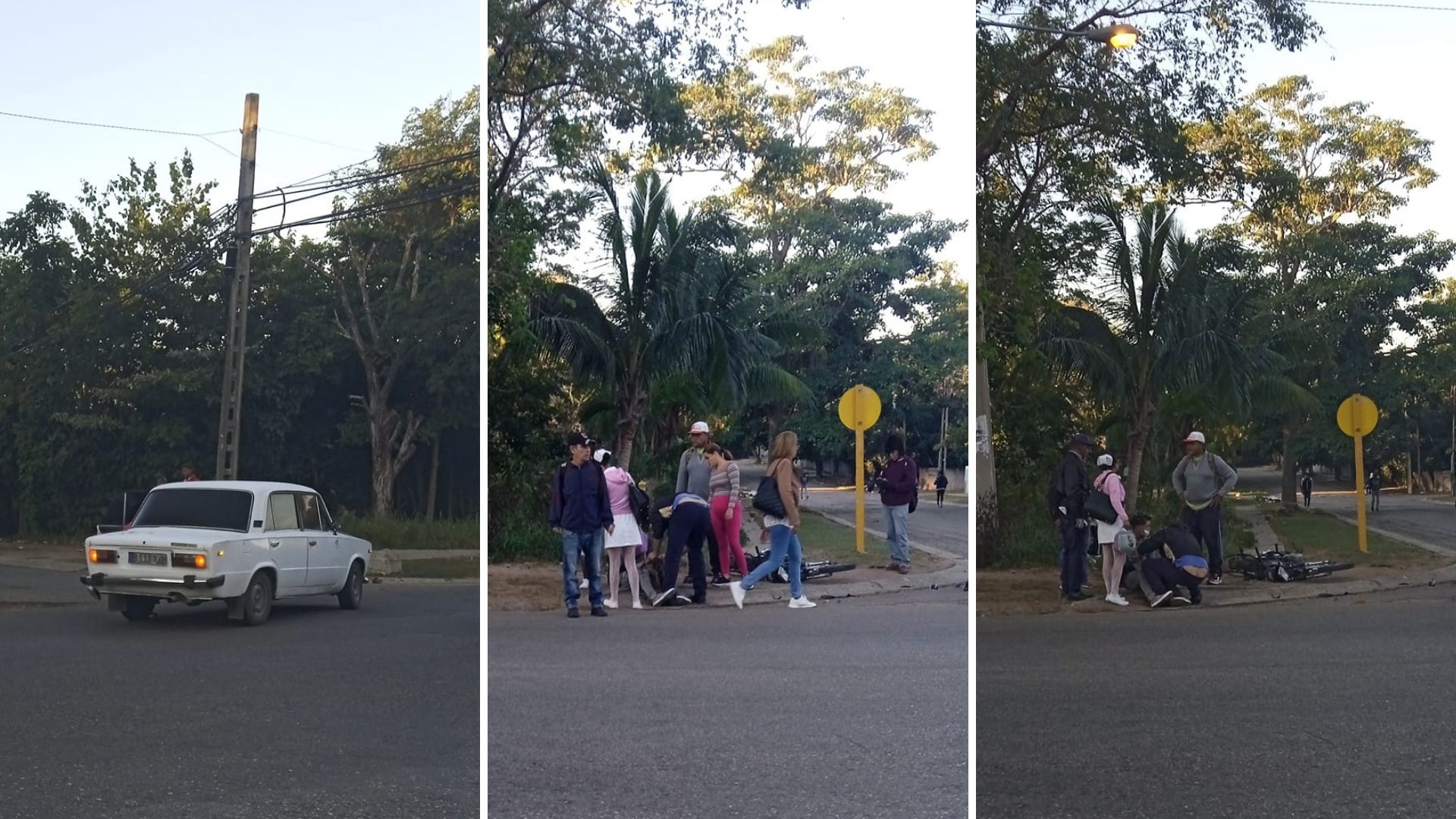 Accidente en Alamar deja a conductor de motor con la "pierna destrozada"