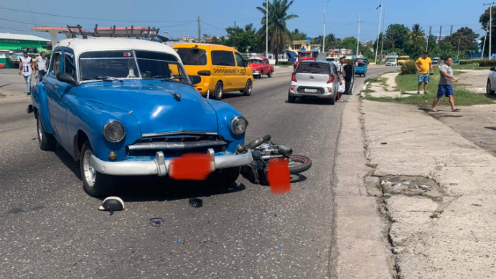Accidente en La Habana deja dos lesionados