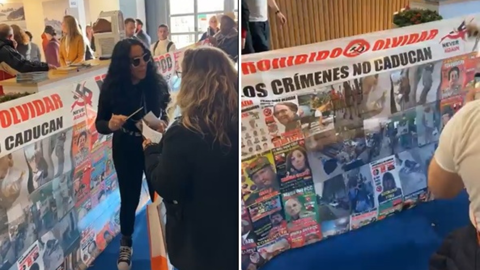 Activistas cubanos exponen crímenes de la dictadura en Feria de Turismo en Milán