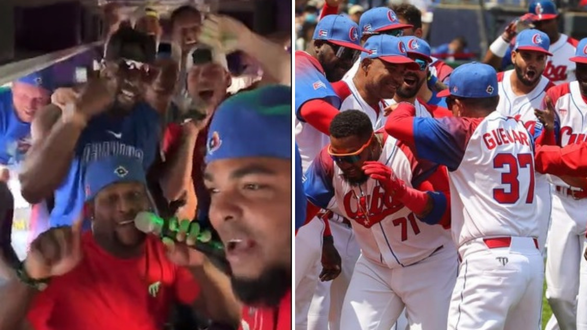 Al ritmo de “El Campeón”, peloteros cubanos festejaron su pase a cuartos