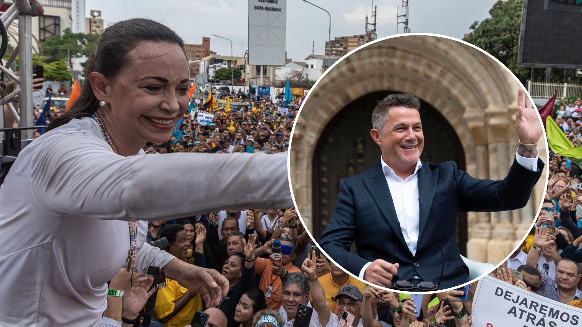 Alejandro Sanz expresa su apoyo a la líder opositora María Corina Machado