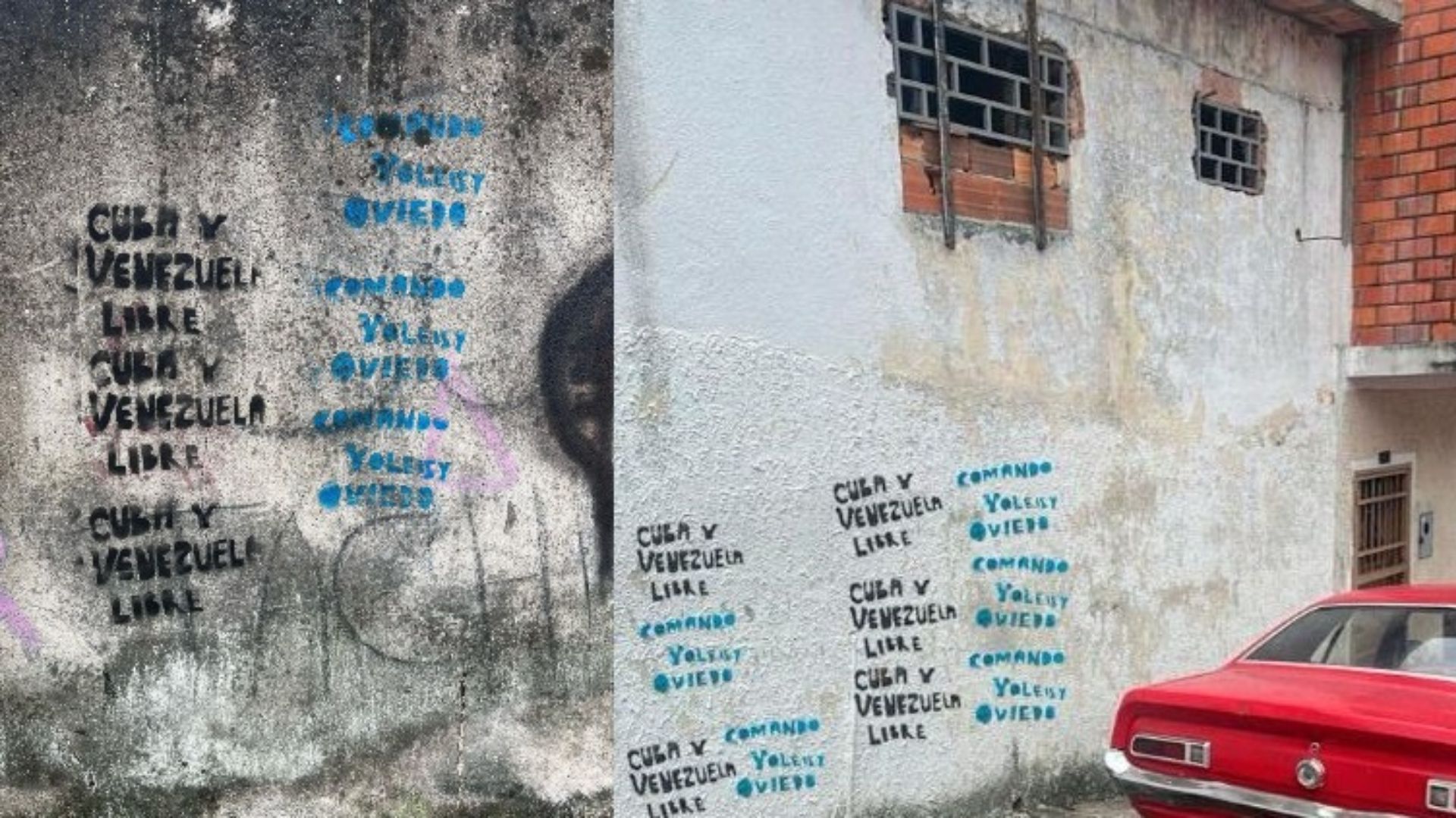 Aparecen carteles contra dictadura cubana en una ciudad de Venezuela