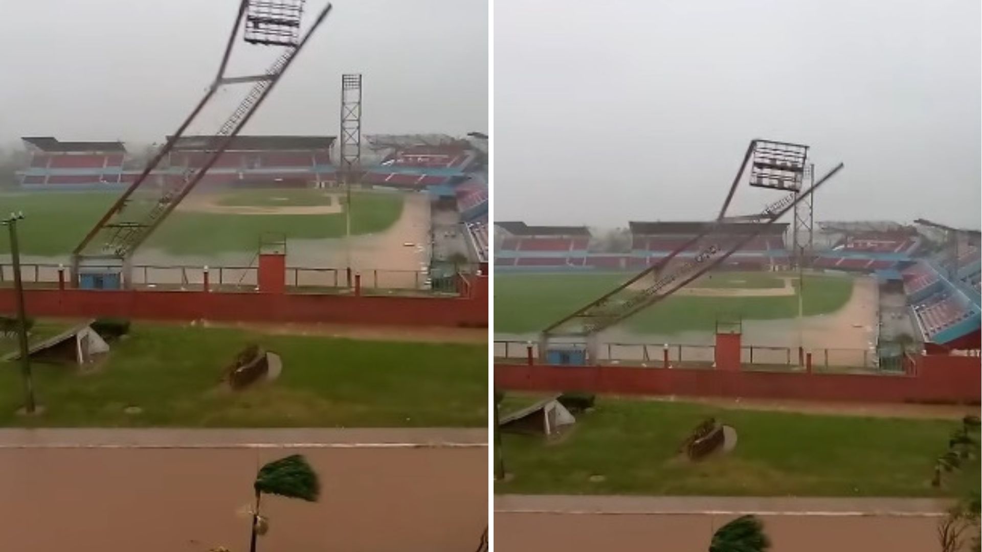 Artemisa: Huracán Rafael destruye estadios de béisbol en la provincia