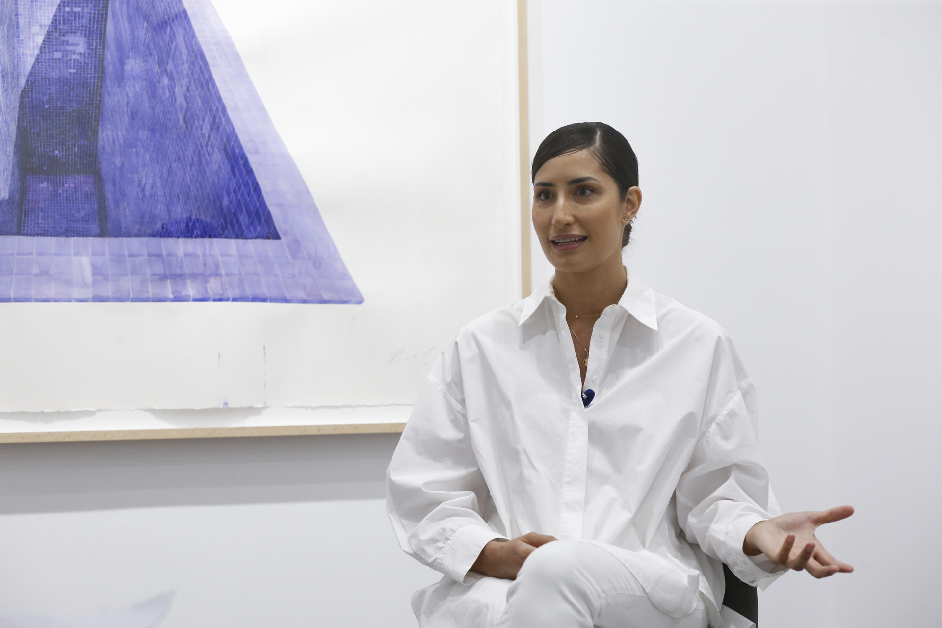 Artista cubana Rachel Valdés, novia de Alejandro Sanz, apuesta por el "erotismo" de la acuarela
