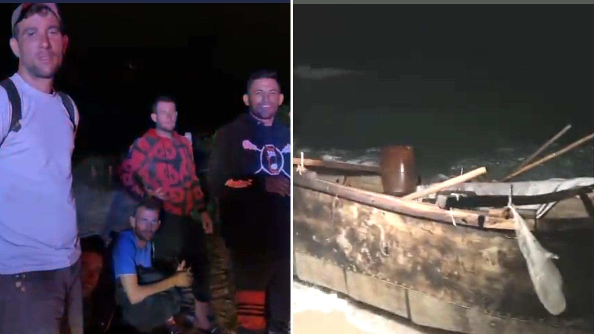 Balseros cubanos logran llegar a Miami Beach tras 5 difíciles días en el mar