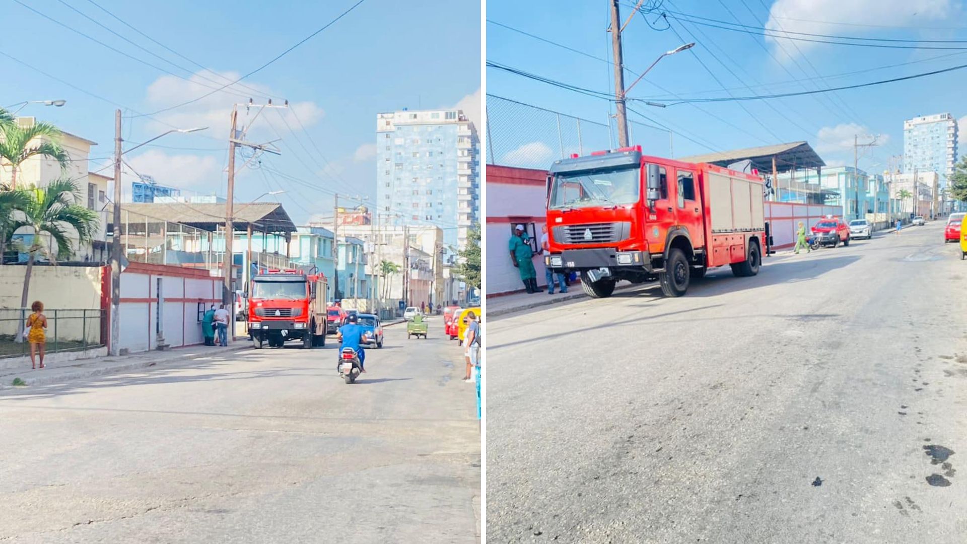 Bomberos atienden emergencia por escape de amoníaco en La Habana