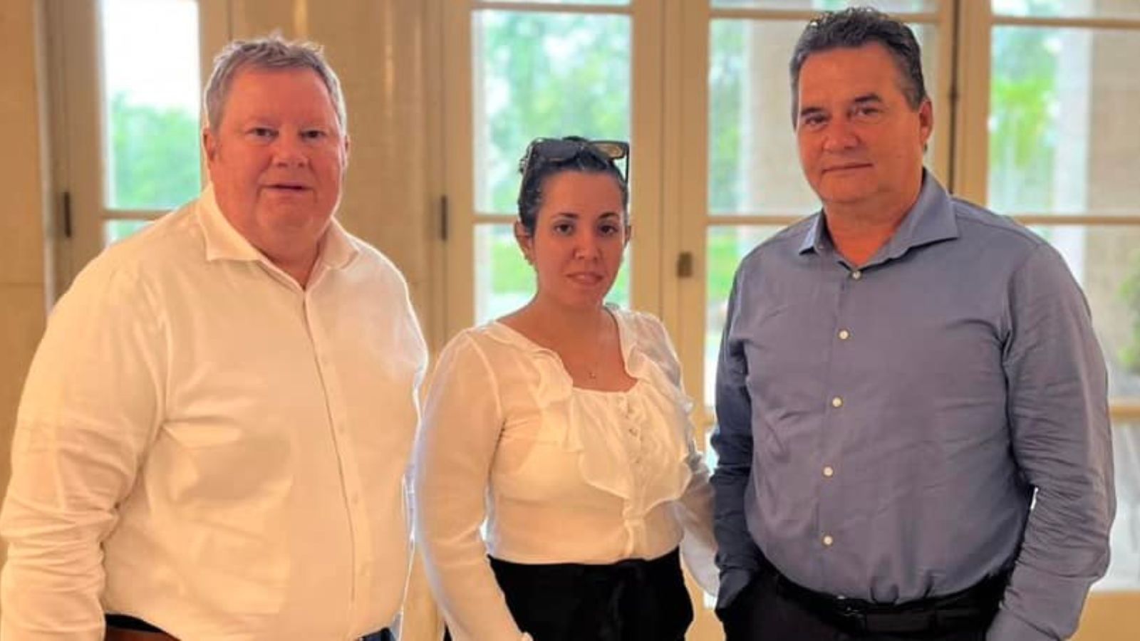 Camila Acosta y Angel Santiesteban se reúnen con Jefe de Embajada de EEUU en La Habana 