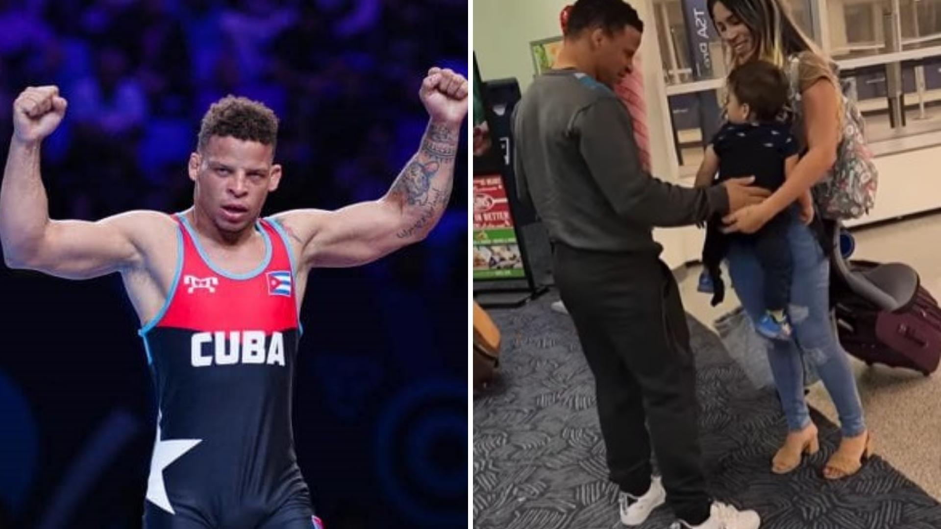Campeón olímpico cubano se reencuentra con su familia en EE.UU. tras seis meses