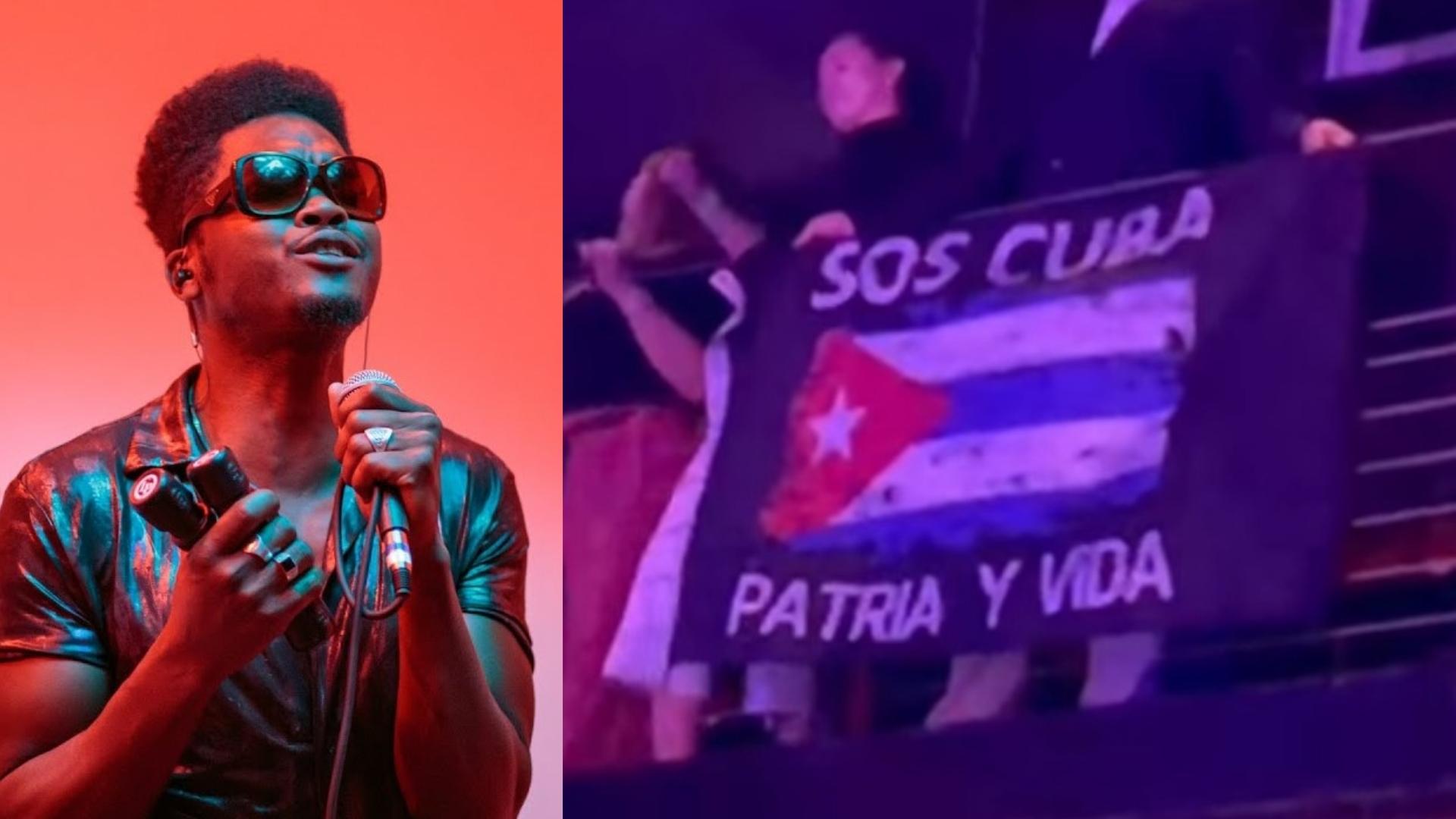 Cimafunk se habría negado a foto con bandera cubana con lema “Patria y Vida”