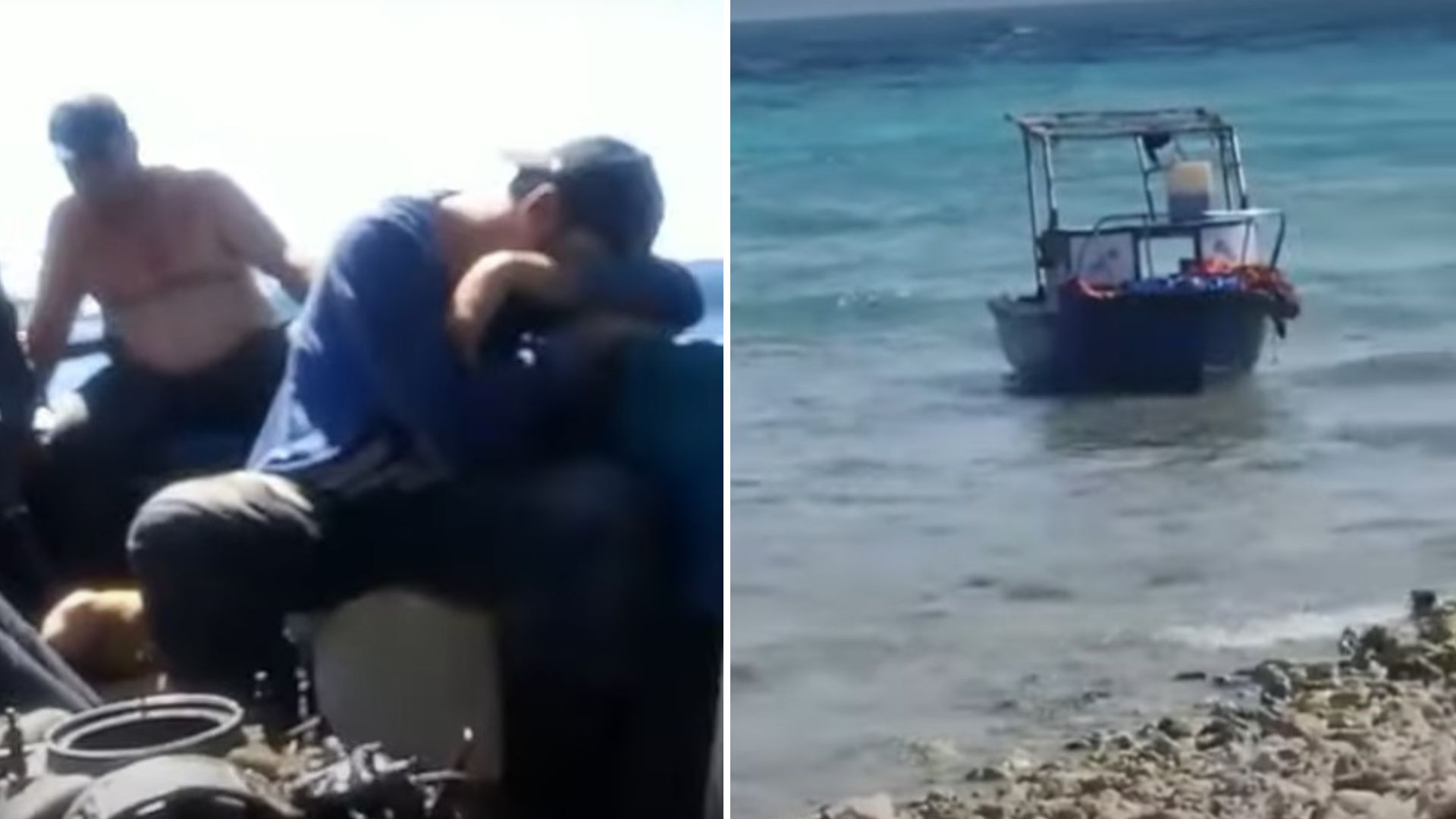 "Con trabajo, pero lo lograremos": Balseros cubanos graban su travesía a EEUU