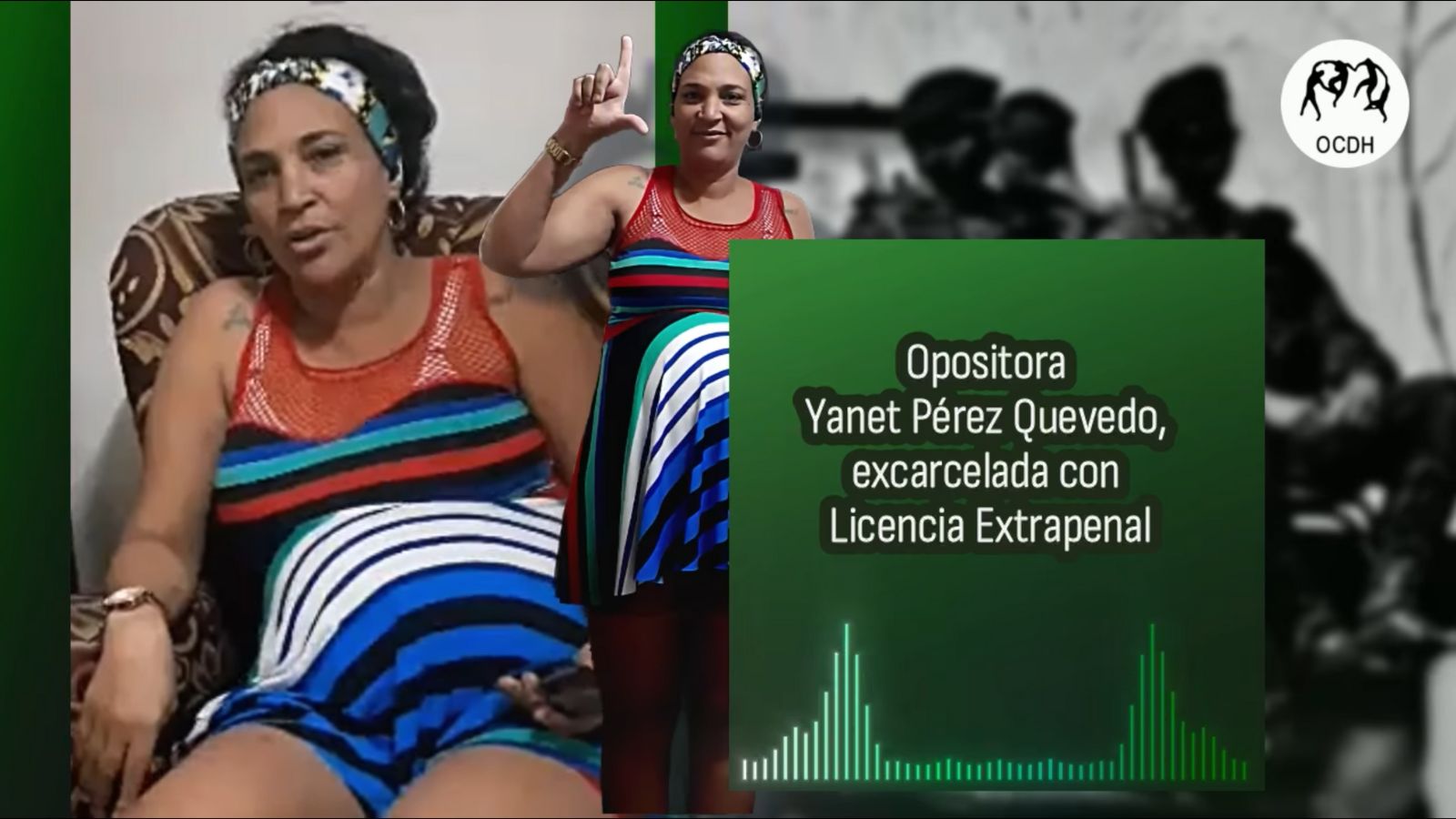 Conceden licencia extrapenal a la presa política Yanet Pérez Quevedo