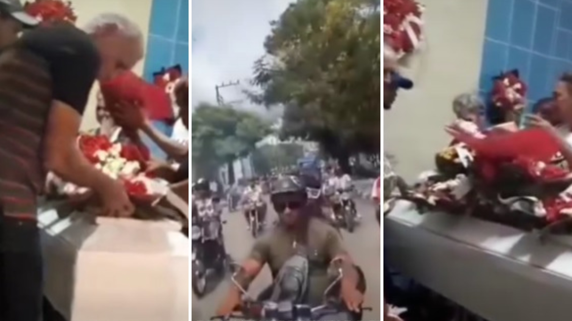 Conmovedor sepelio a motorista santiaguero atropellado por patrulla policial