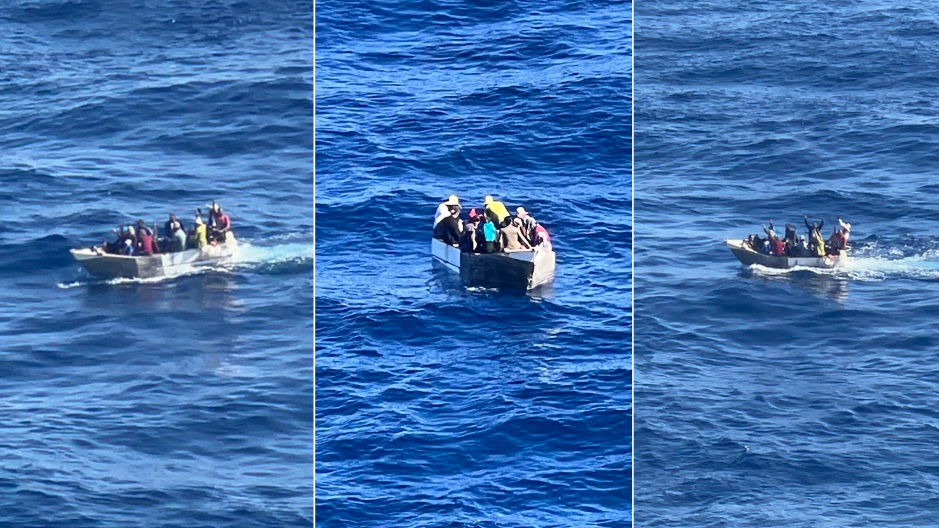 Crucero ayuda a balseros cubanos encontrados en el mar