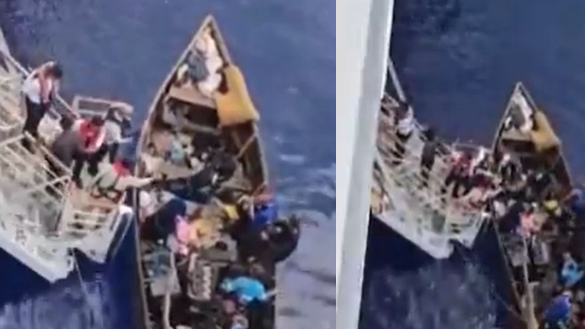Crucero rescata a 27 balseros cubanos