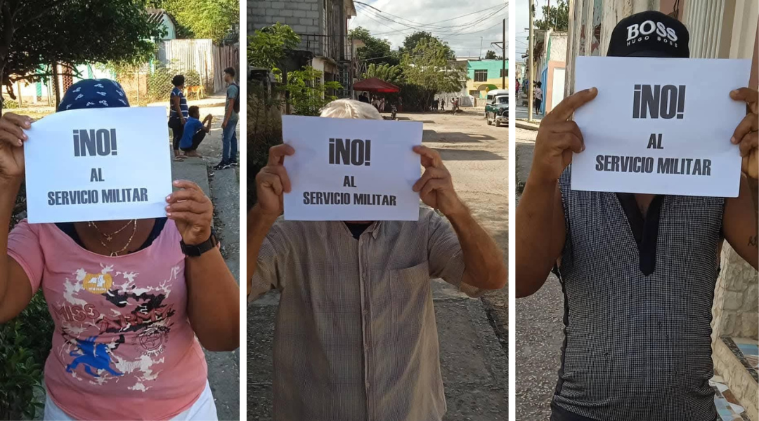 Cubanos se suman a la campaña "NO AL SERVICIO MILITAR OBLIGATORIO"