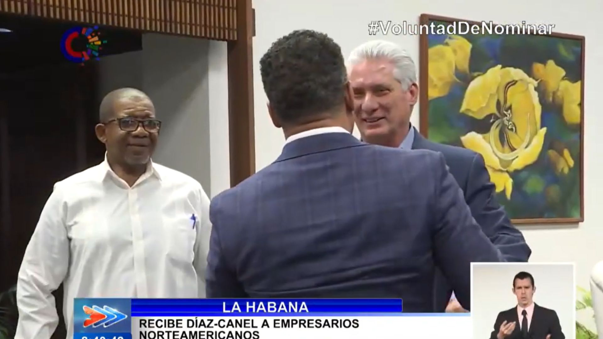 Díaz-Canel recibe al excongresista Joe García, a Hugo Cancio y otros empresarios de EEUU