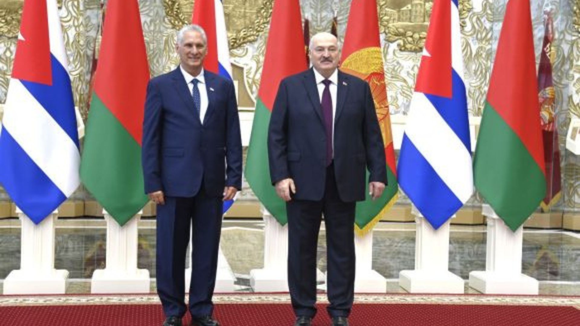 Díaz-Canel se reúne con Lukashenko, dictador de Bielorrusia