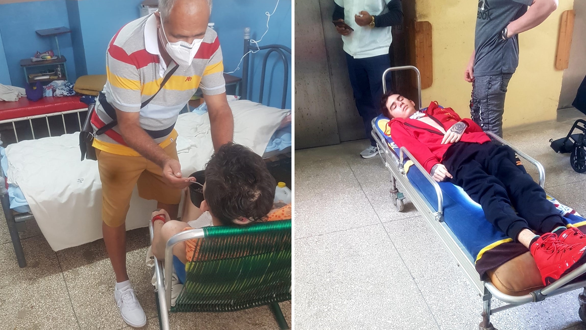 Dan alta médica a adolescente macheteado en Holguín y regresa al hospital por apagones de seis horas
