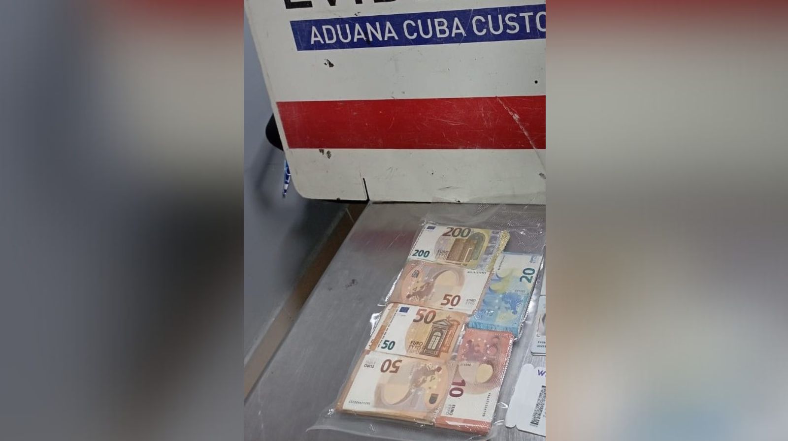 Decomisan 26 mil euros a viajero que salía de Cuba 