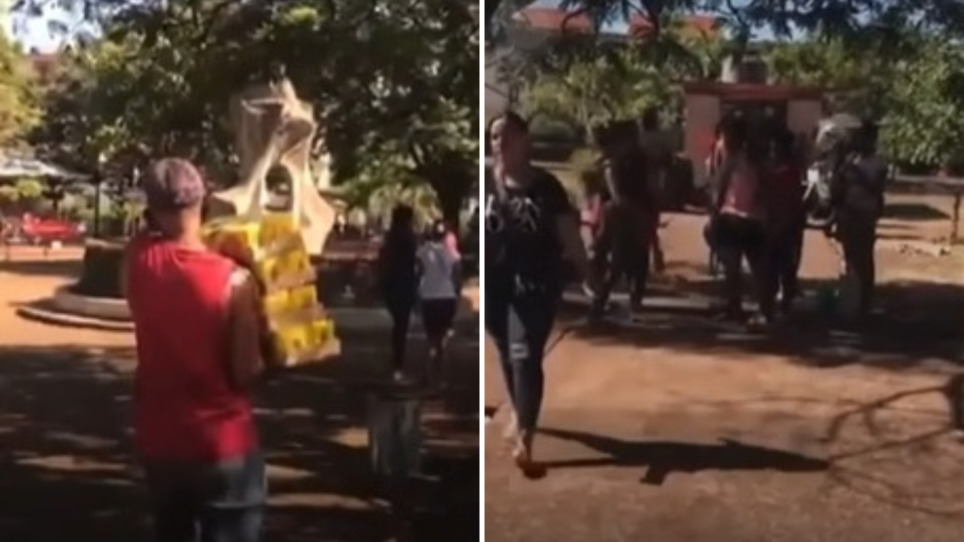 Denuncian malversación de productos en parque infantil