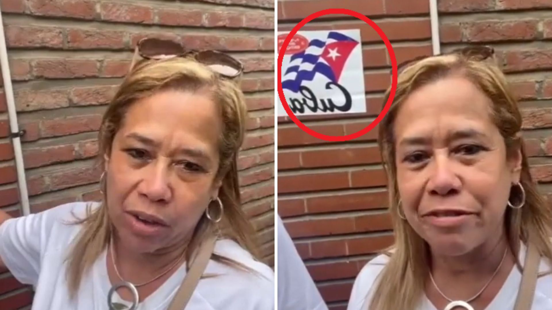 Denuncian que dictadura marca con cartel casa de opositores cubanos en Bruselas