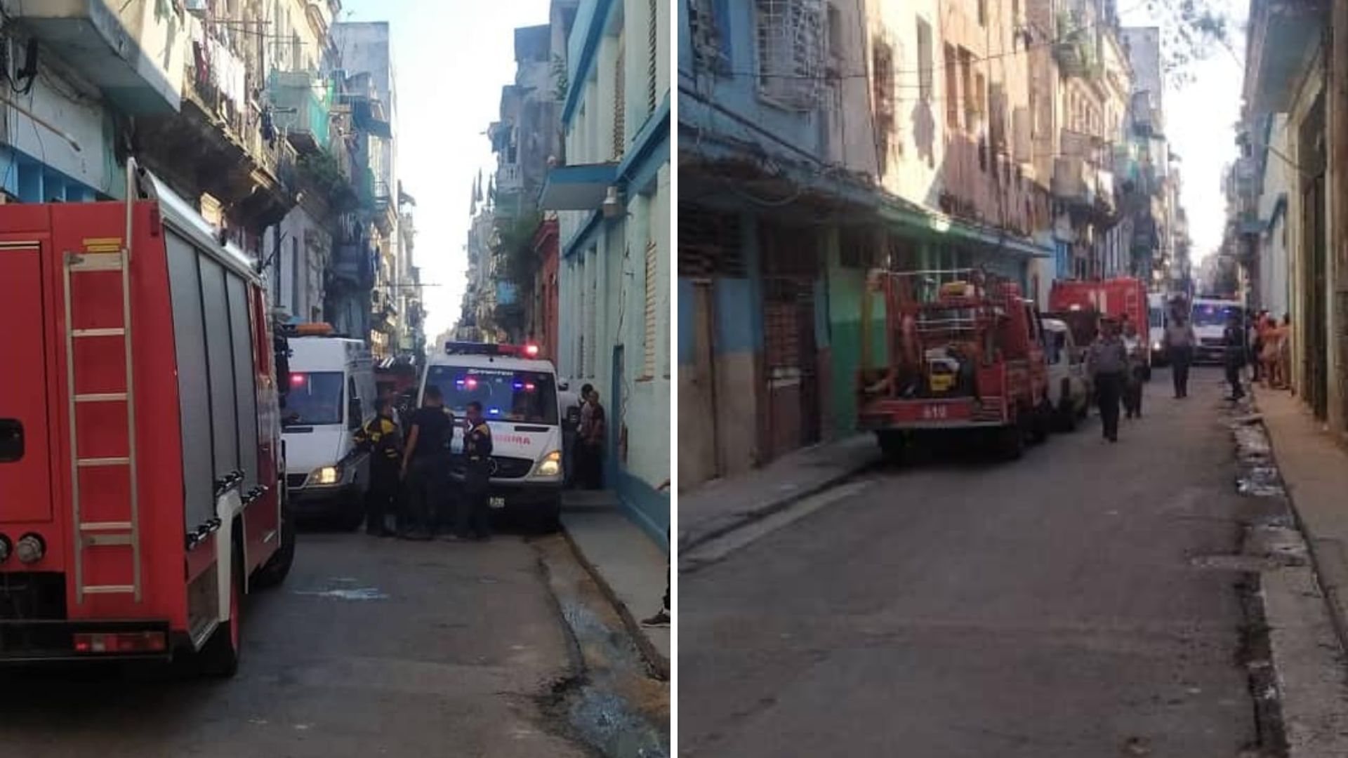 Derrumbe parcial de un edificio en La Habana Vieja; reportan un menor desaparecido