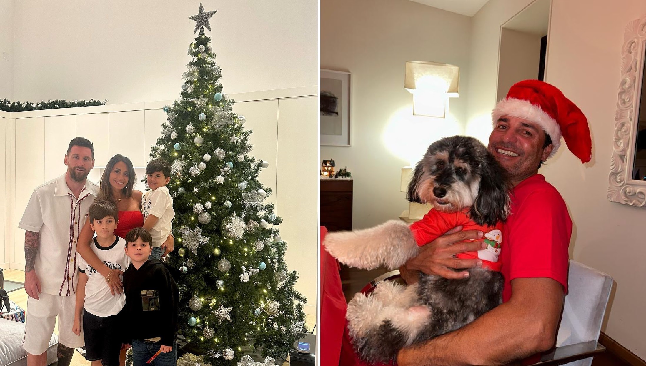 Desde Messi hasta Chayanne: así celebraron la Navidad los famosos