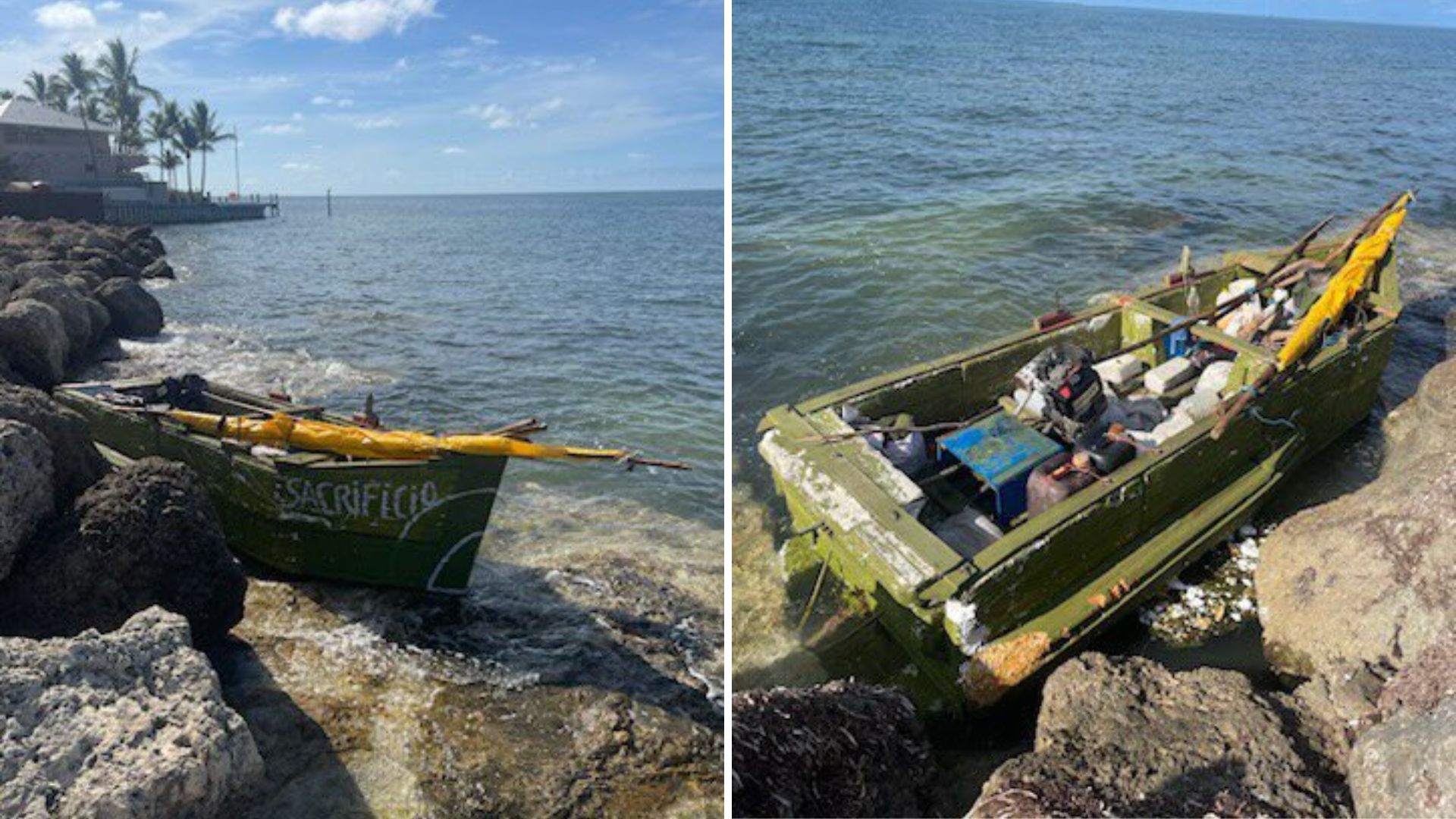 Detienen a 3 balseros cubanos tras tocar tierra en Florida