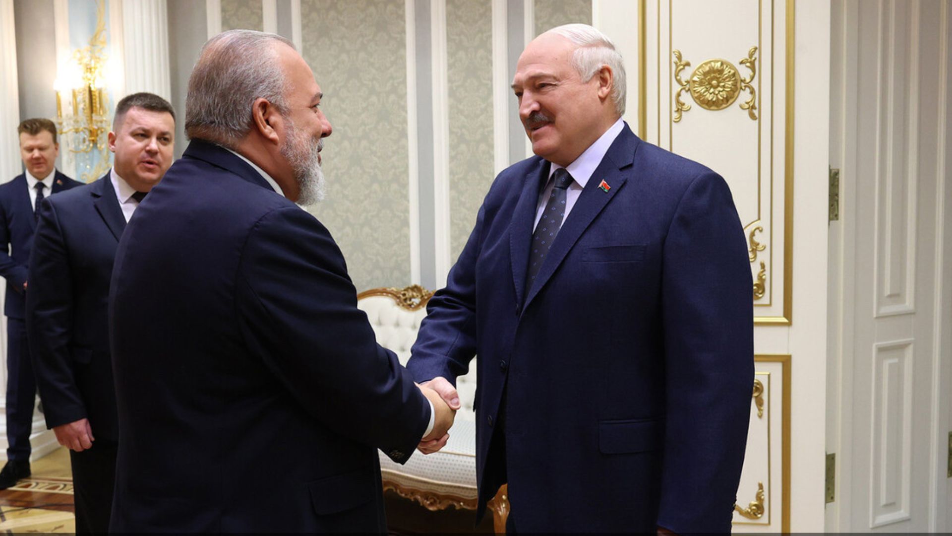Dictador Lukashenko recibe a Manuel Marrero en Belarús