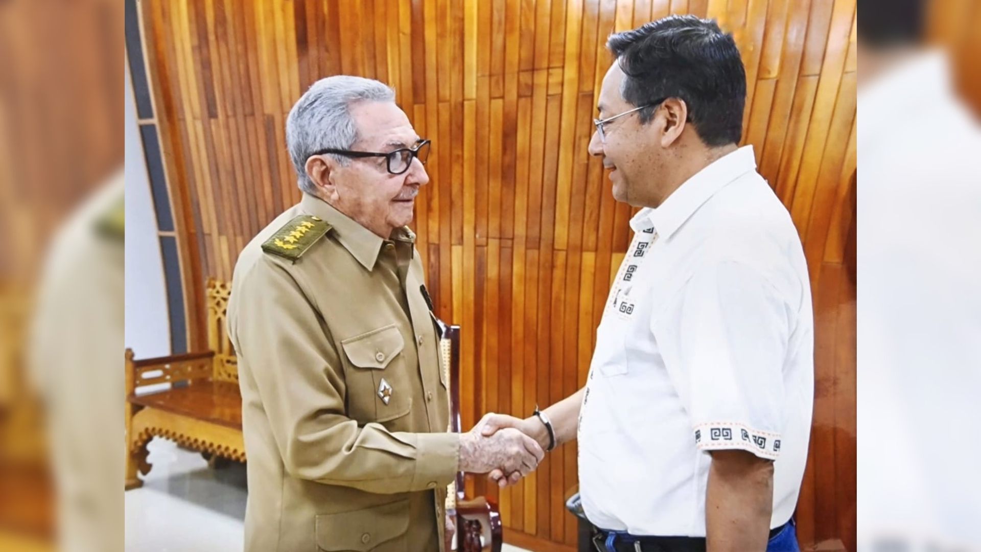 Dictador Raúl Castro recibe a presidente de Bolivia en La Habana