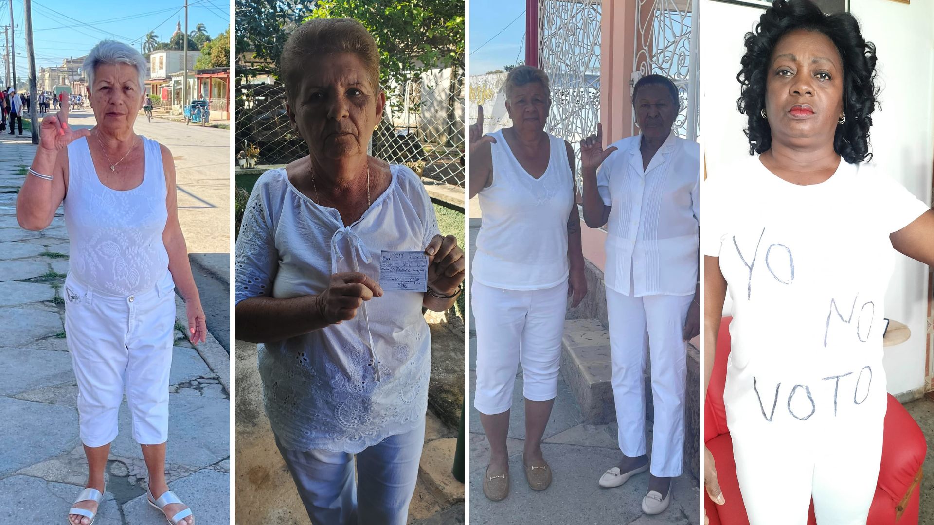 Domingo represivo: Detienen a varias Damas de Blanco para impedir que lleguen a misa
