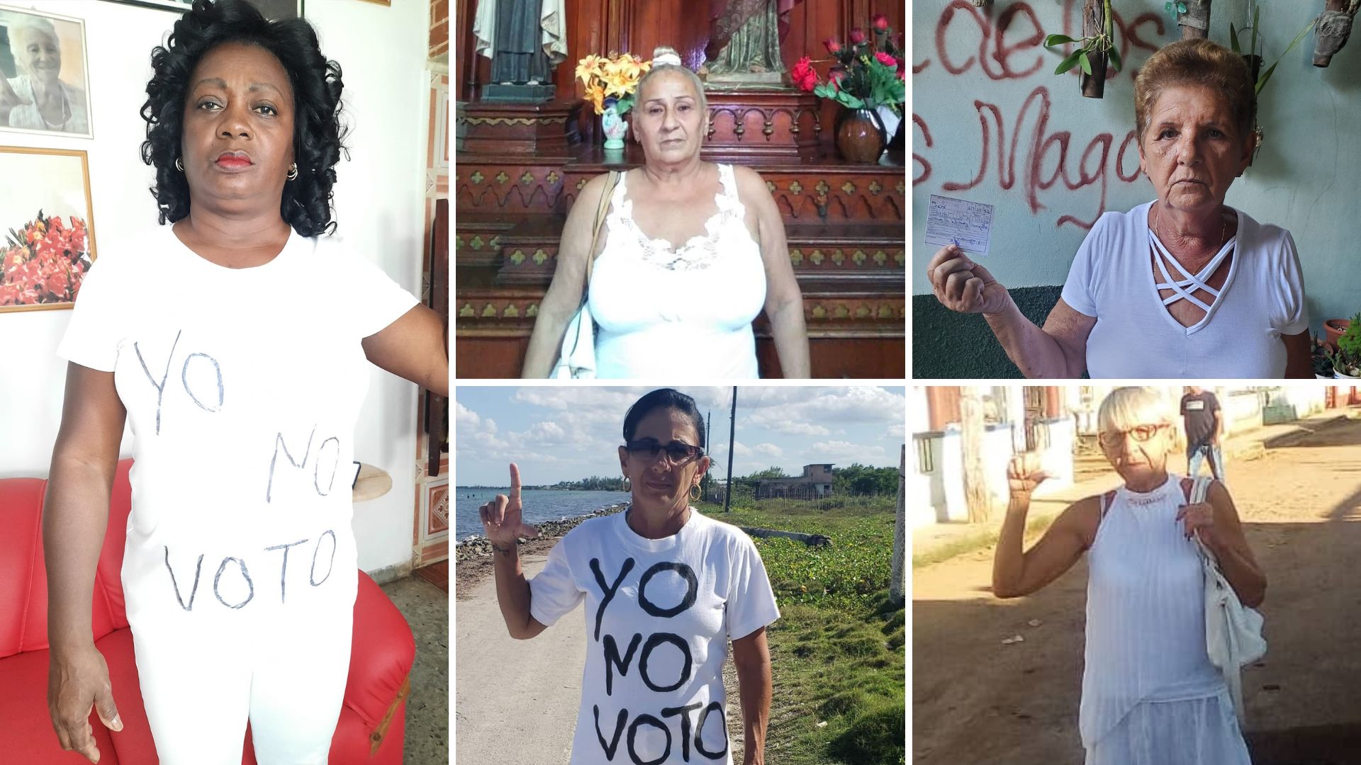 Domingo represivo: régimen impide que Damas de Blanco lleguen a misa