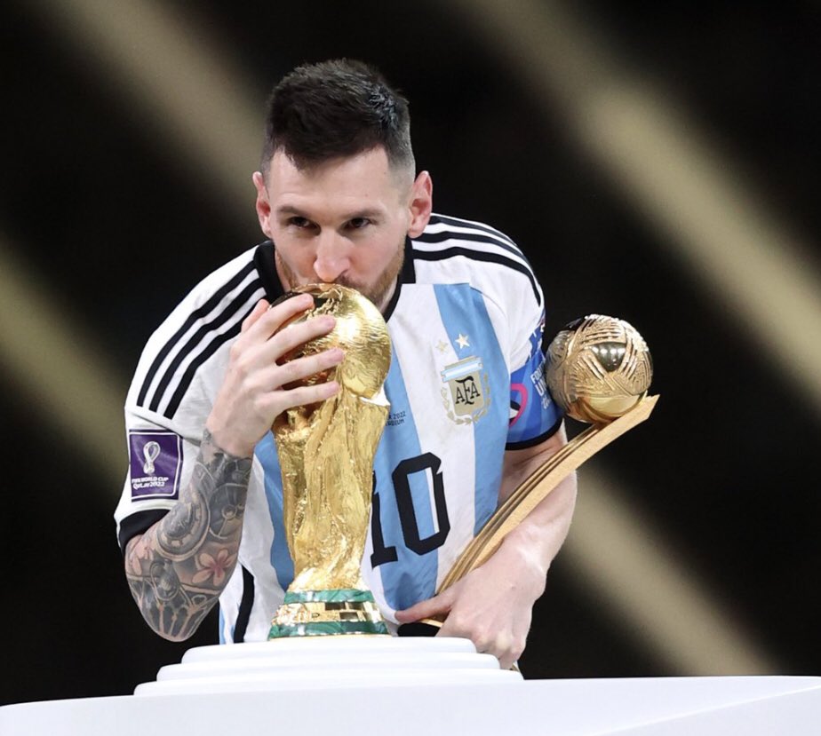 El festejo más íntimo de Messi tras coronarse campeón del mundo
