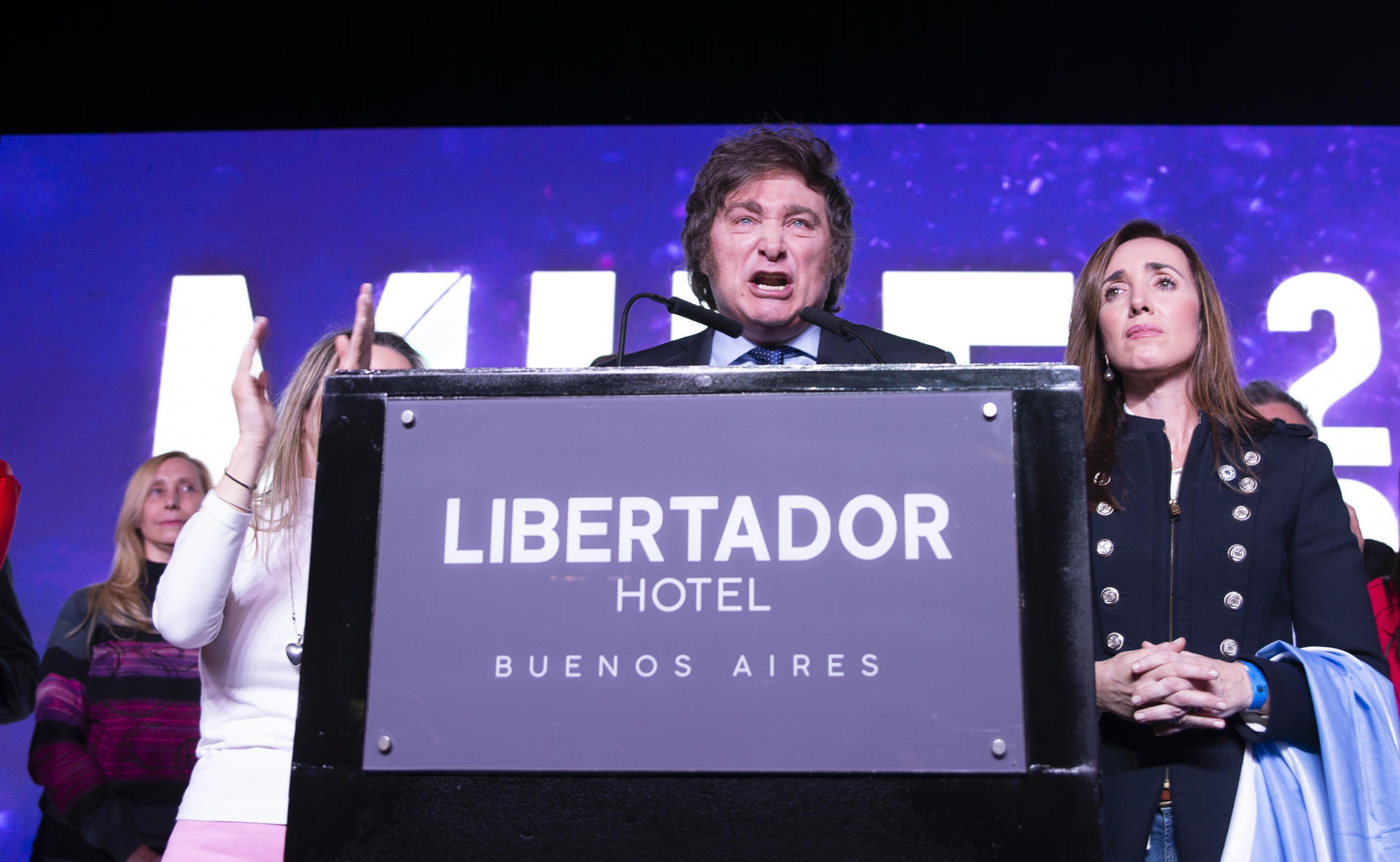 El libertario Javier MIlei, el más votado en las elecciones en Argentina