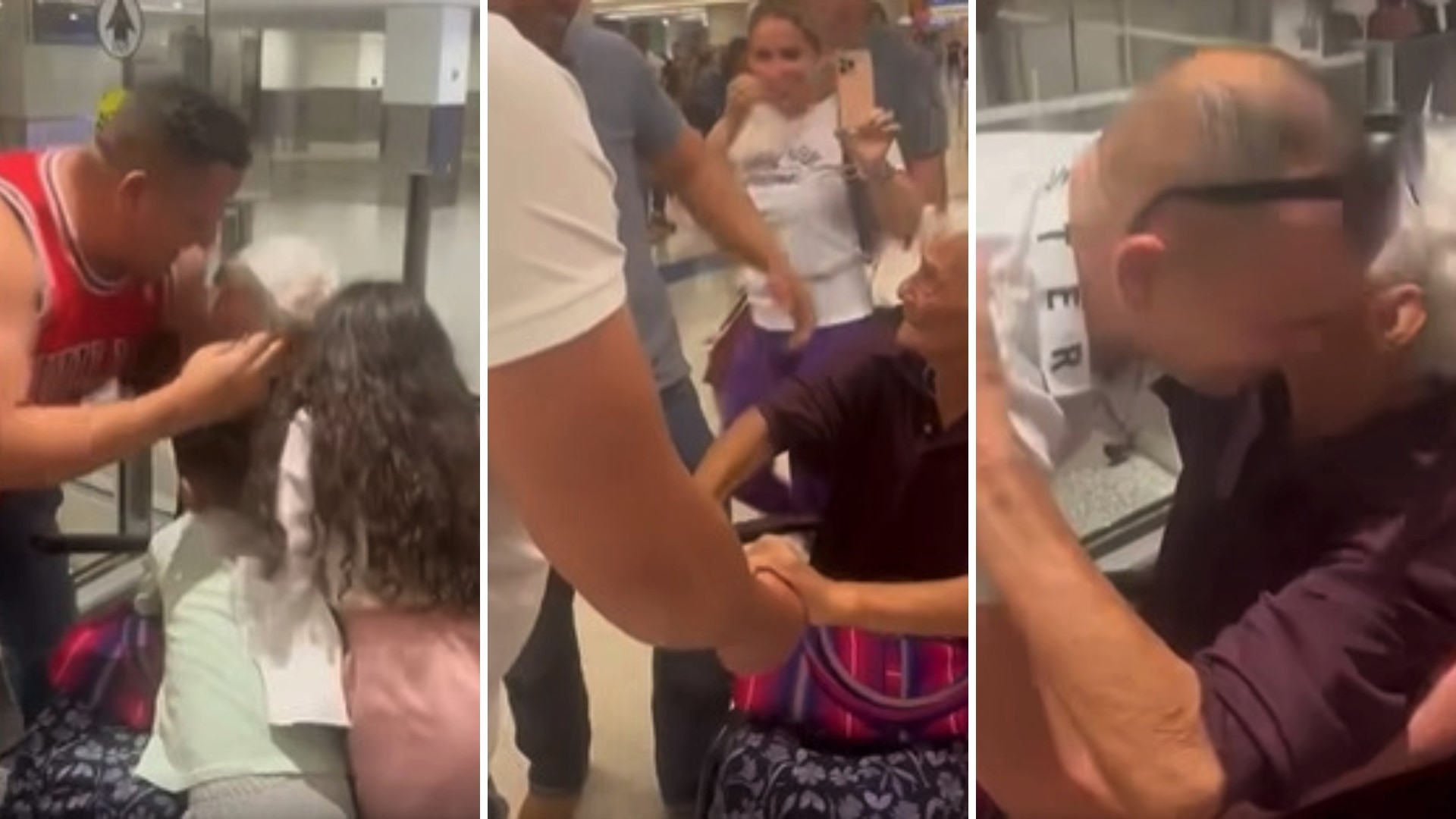 Emotivo: abuela cubana de 88 años se reencuentra con su familia en Miami
