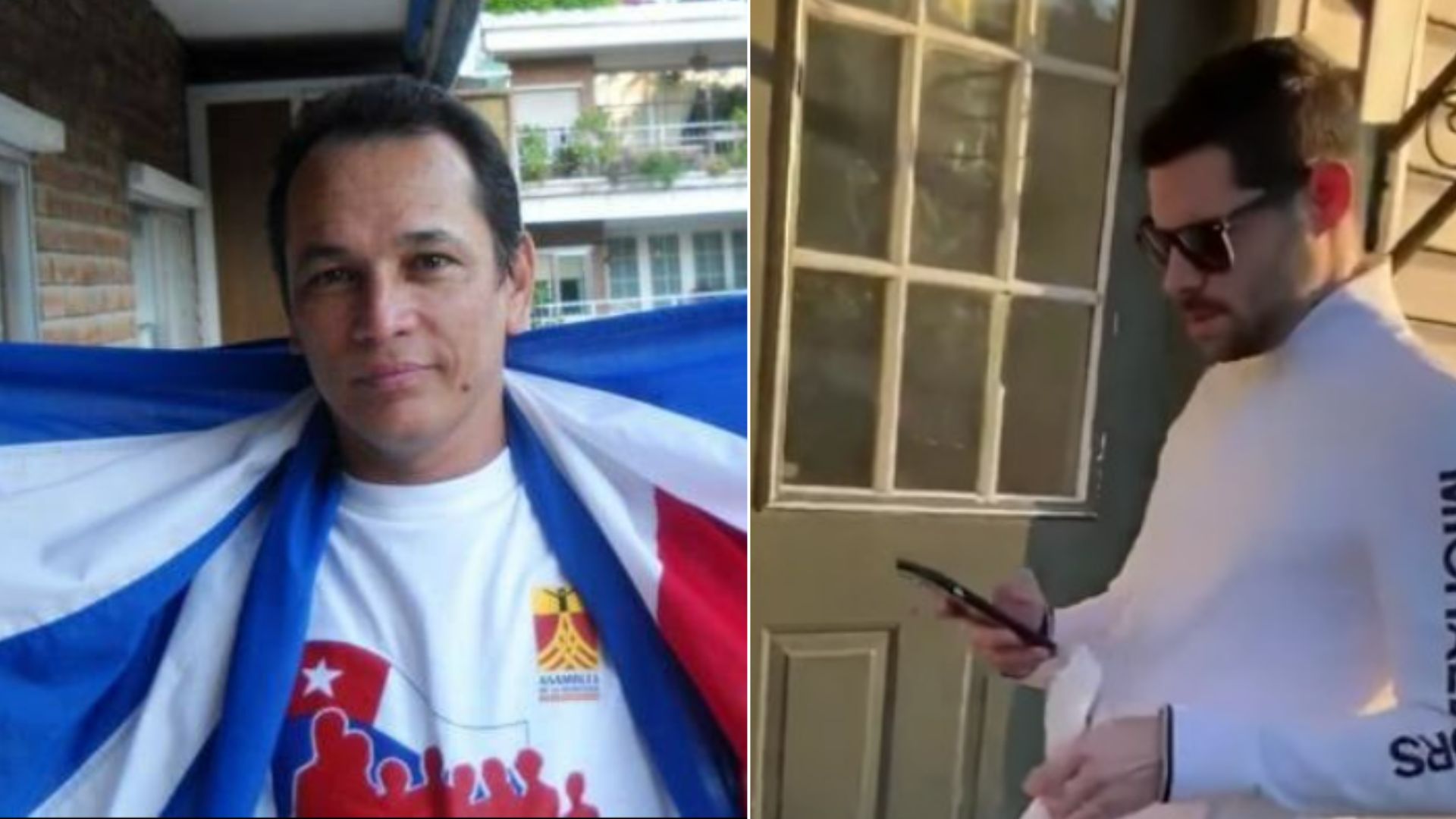 Ex preso político se enfrenta a castrista en New York