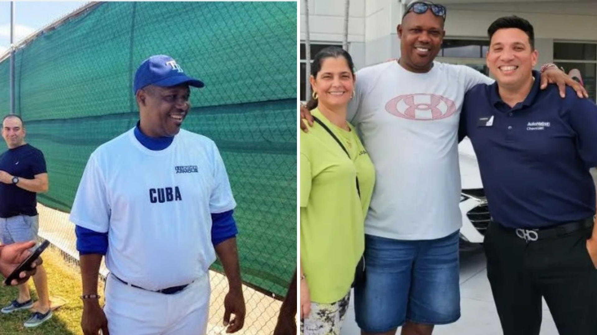 Expelotero cubano Omar Linares está en Miami