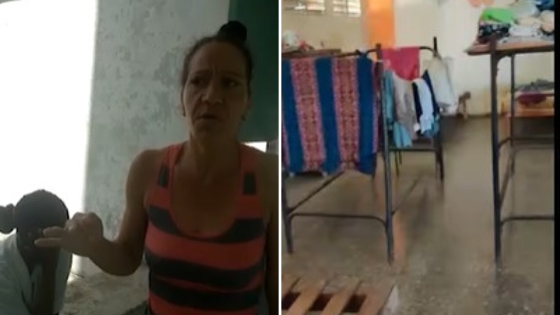 Familias evacuadas en escuela de Pinar del Río se quedan sin comida