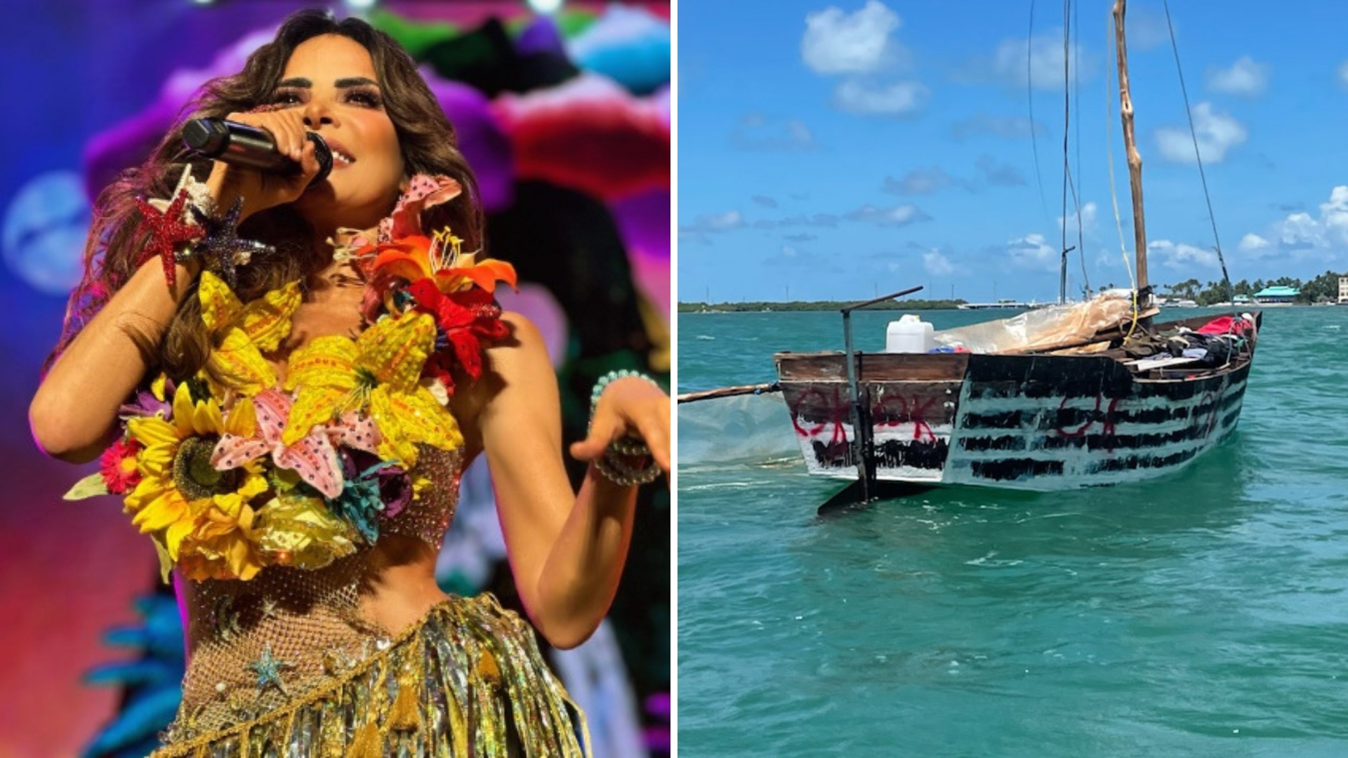 Gloria Trevi dedica sentido homenaje a los balseros cubanos en un show