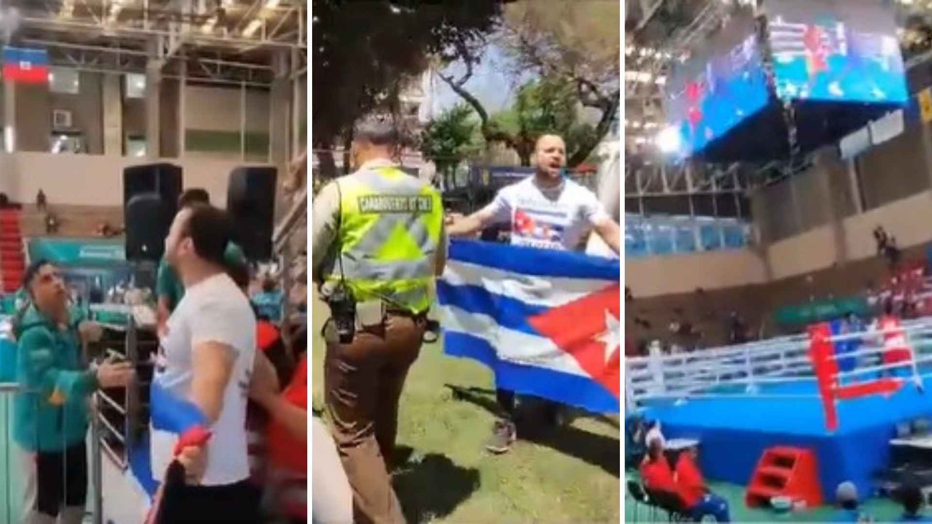 Grito de “Abajo la dictadura” se escuchó en torneo boxístico de los Panamericanos