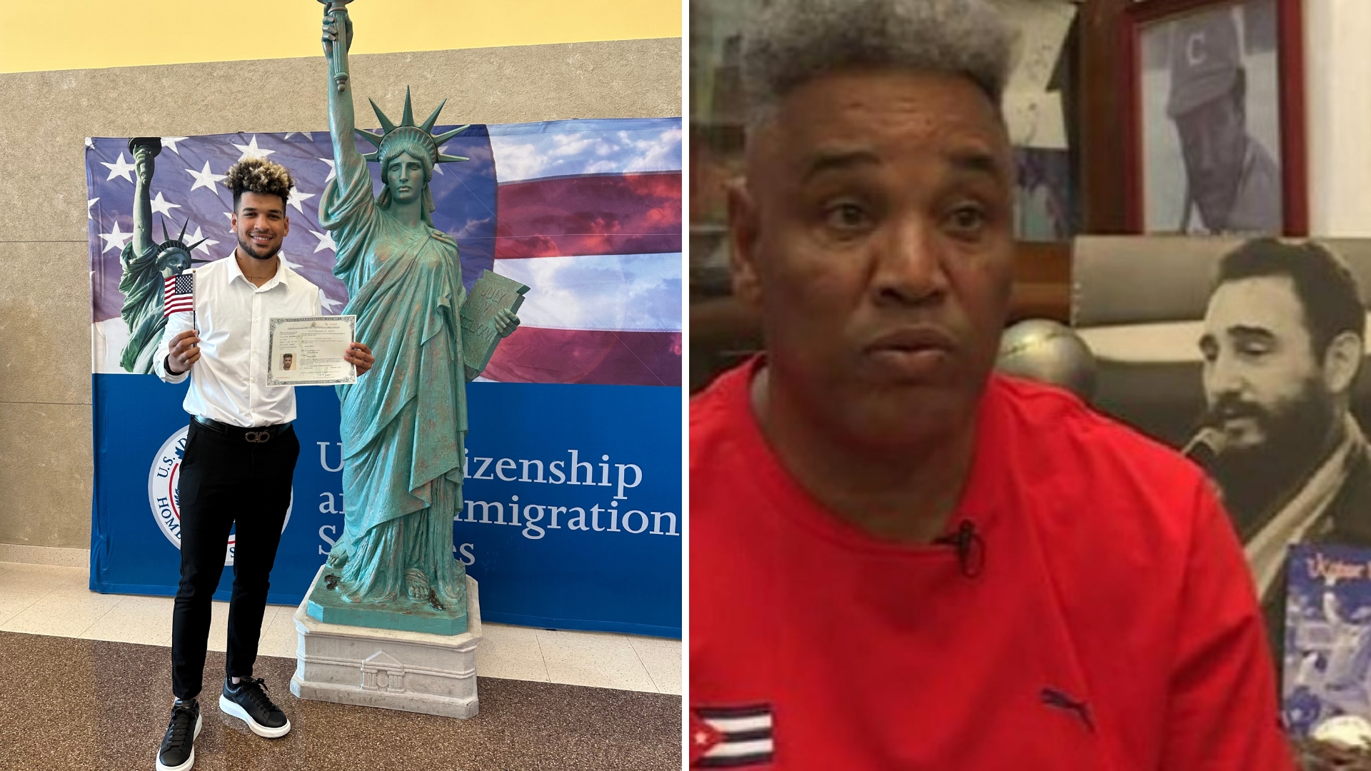 Hijo menor del comunista Víctor Mesa se hace ciudadano americano